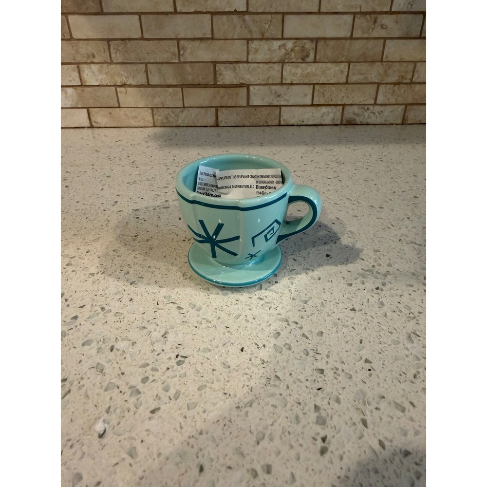 Disney Parks Alice In Wonderland Mad Tea Party Green Tea Coffee Mug